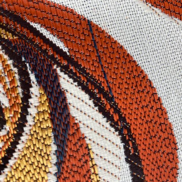 Chicken Throw Pillow Cover (Only) 21 1/2” x 20” Rust Tones Zip Closure - Picture 6 of 9